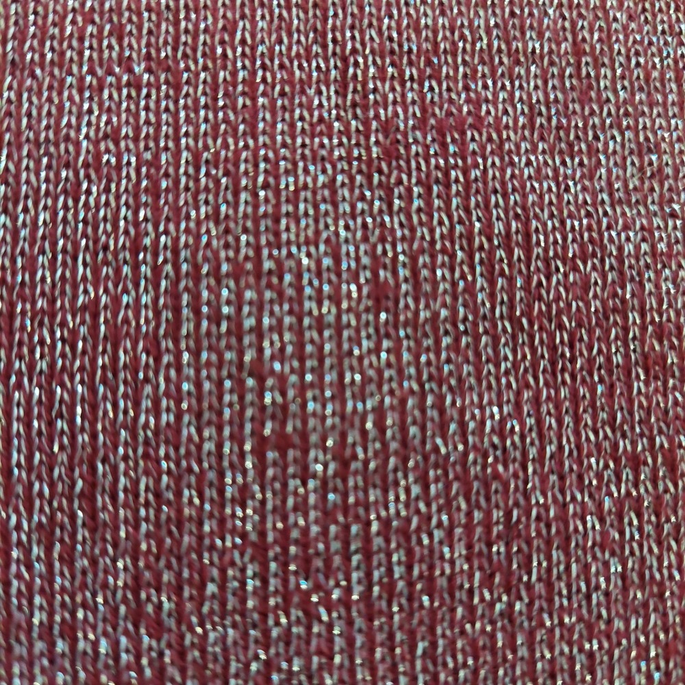 Jeff The Bennett Men's Crew Neck Sweater Wine Silver Lurex Size Large $198 NEW! - Picture 8 of 13